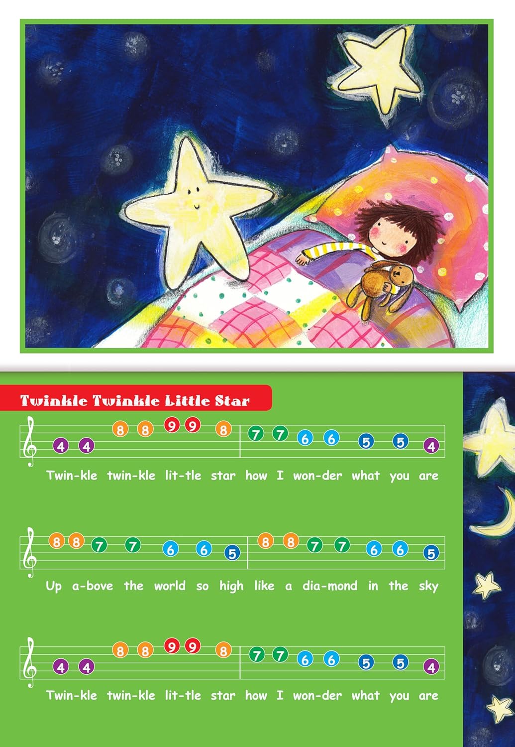 Twinkle Twinkle Play Along Nursery Rhymes Musical Book with Electronic Keyboard for Kids