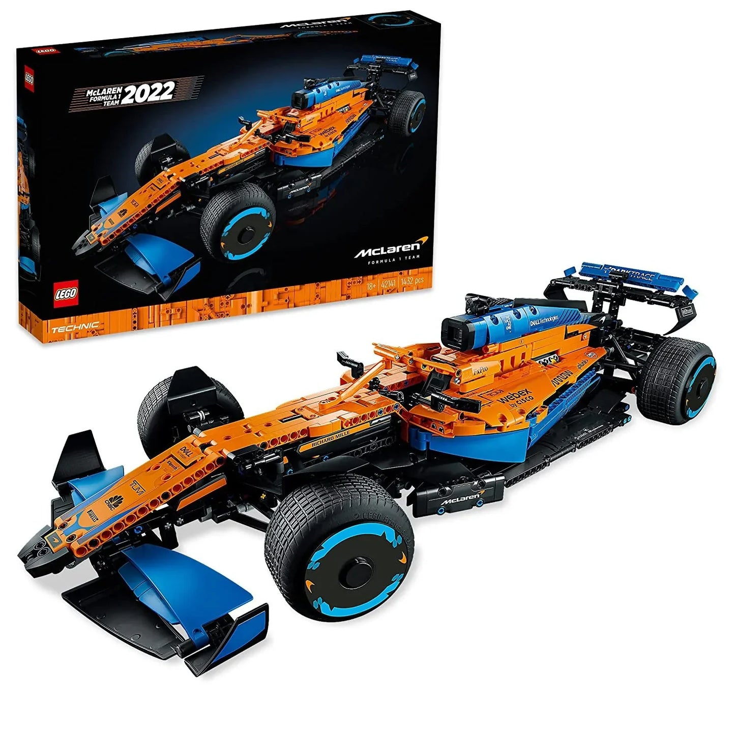 LEGO 42141 McLaren Formula 1 Race Car Model (1,434 Pieces) - Jaiman Toys