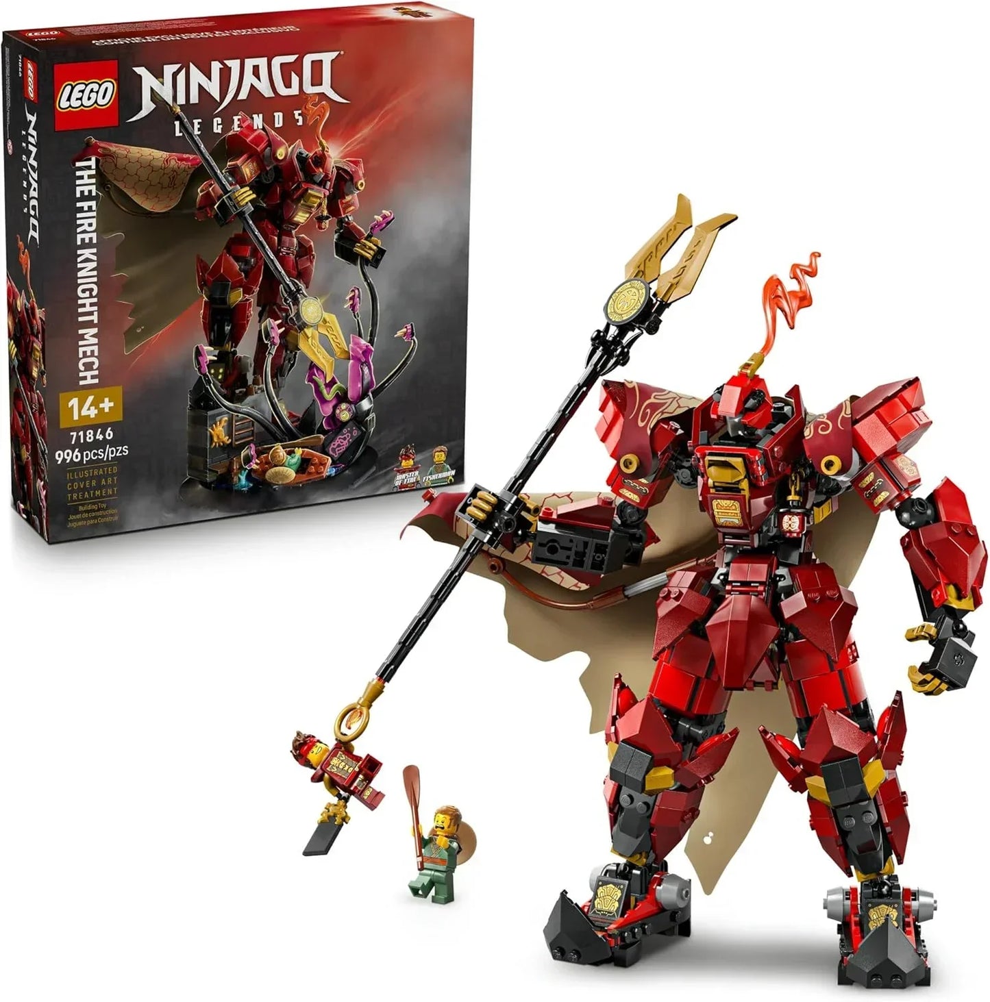 LEGO 71846 Ninjago The Fire Knight Mech Building Set (996 Pieces) - Jaiman Toys