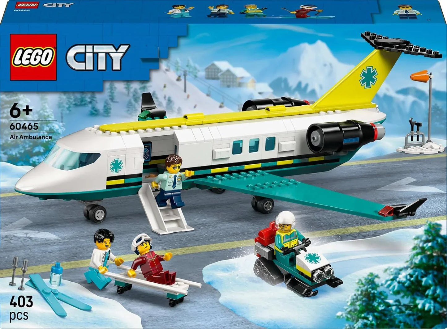 LEGO City 60465 Emergency Air Ambulance Airplane – 403 Pieces