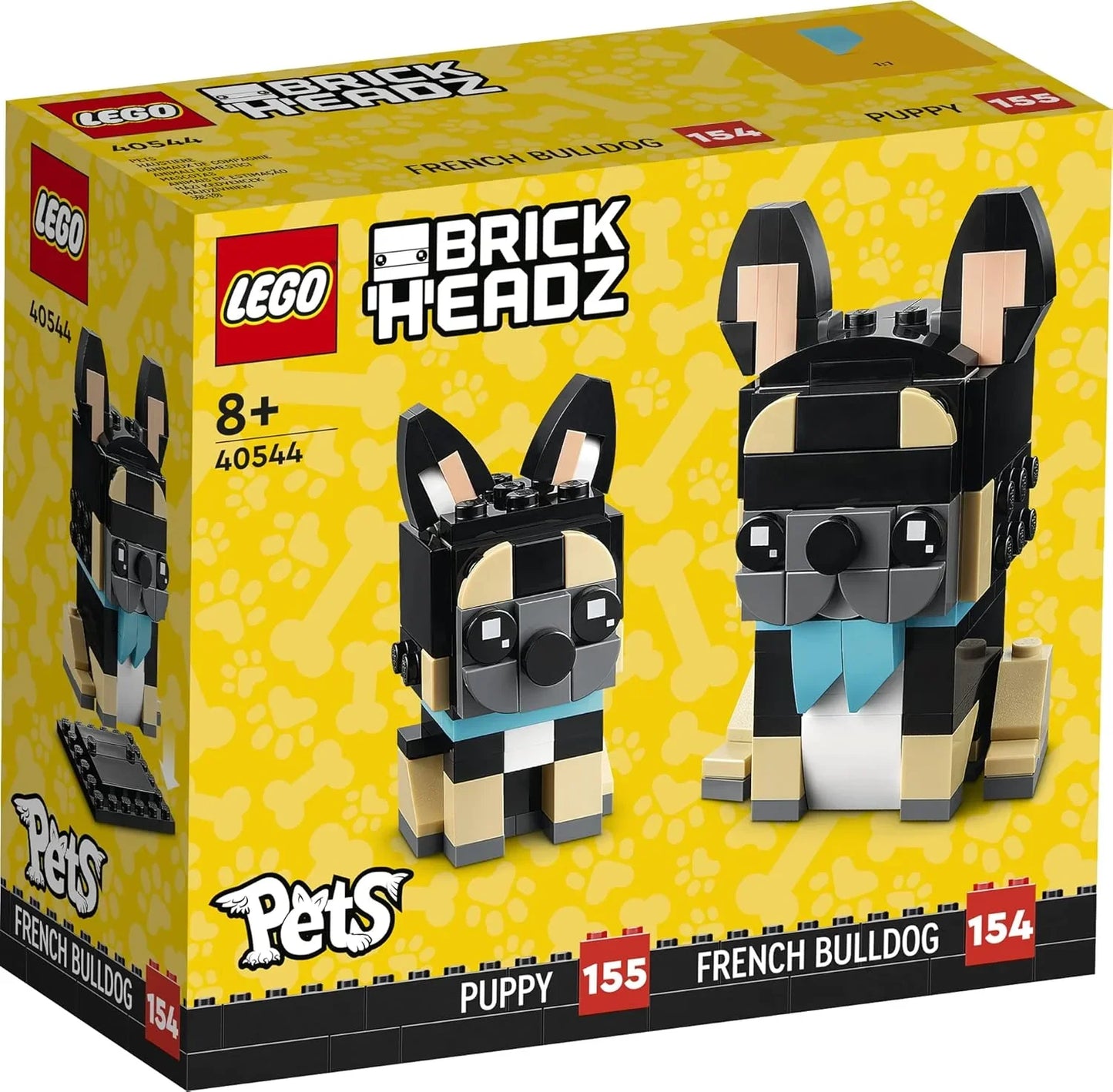 LEGO Brickheadz French Bulldog and Puppy 40544 (237pcs) - Jaiman Toys