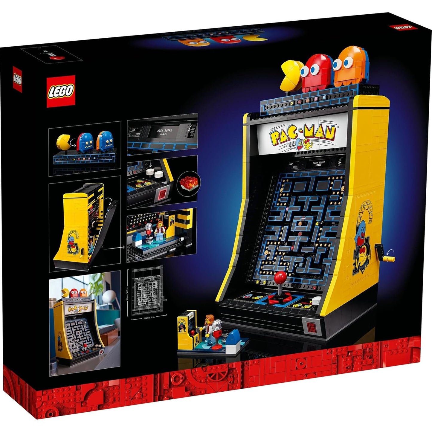 LEGO 10323 Icons PAC-Man Arcade Building Kit for 18+ Gift