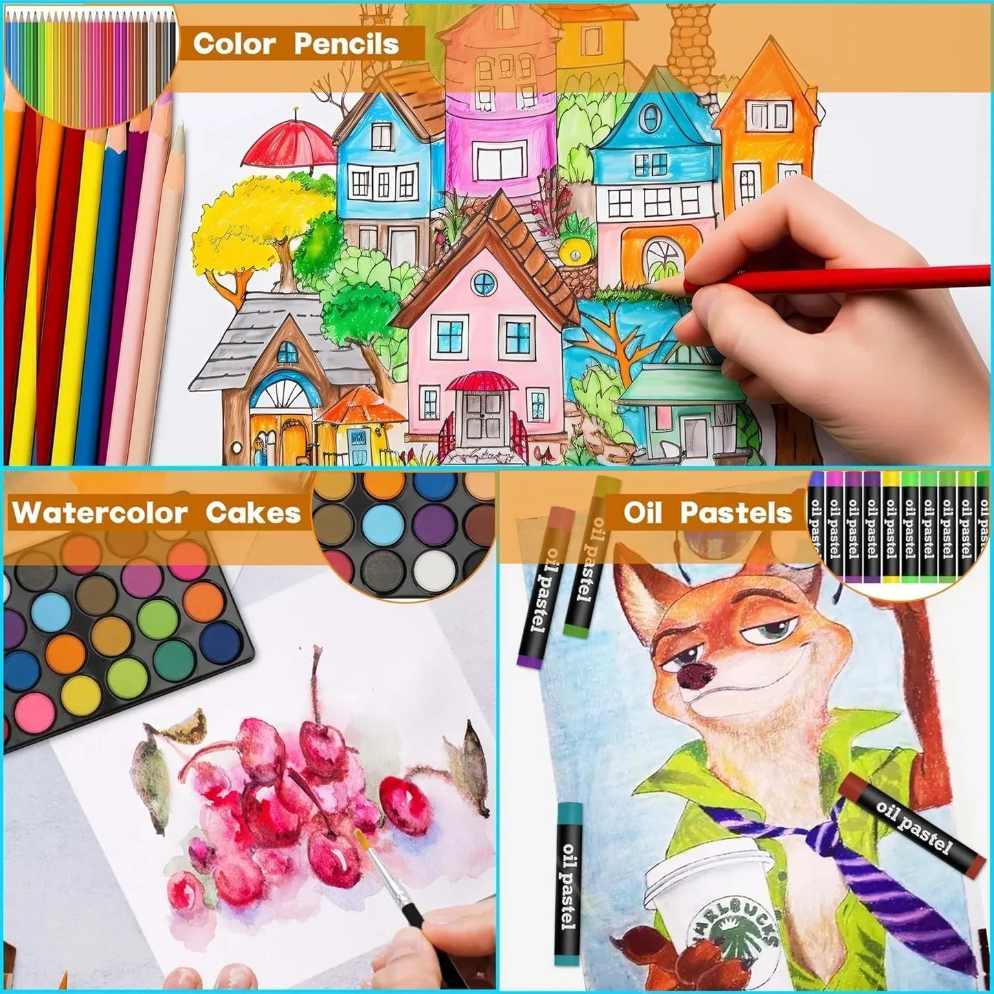 Kids Art Drawing Set 145-Piece Art and Craft Supplies for Drawing and Painting - Perfect Birthday Gift for Boys and Girls Spiderman Theme - Jaiman Toys