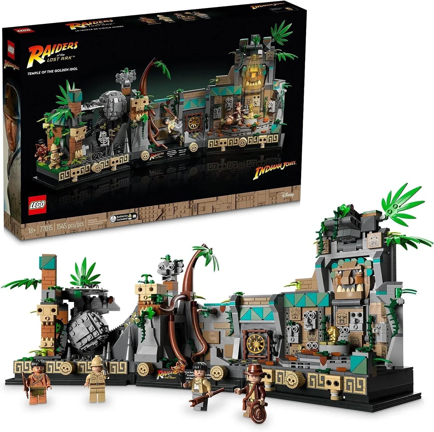 LEGO 77015 Indiana Jones Temple of The Golden Idol, Iconic Raiders of The Lost Ark Movie Scene - Jaiman Toys