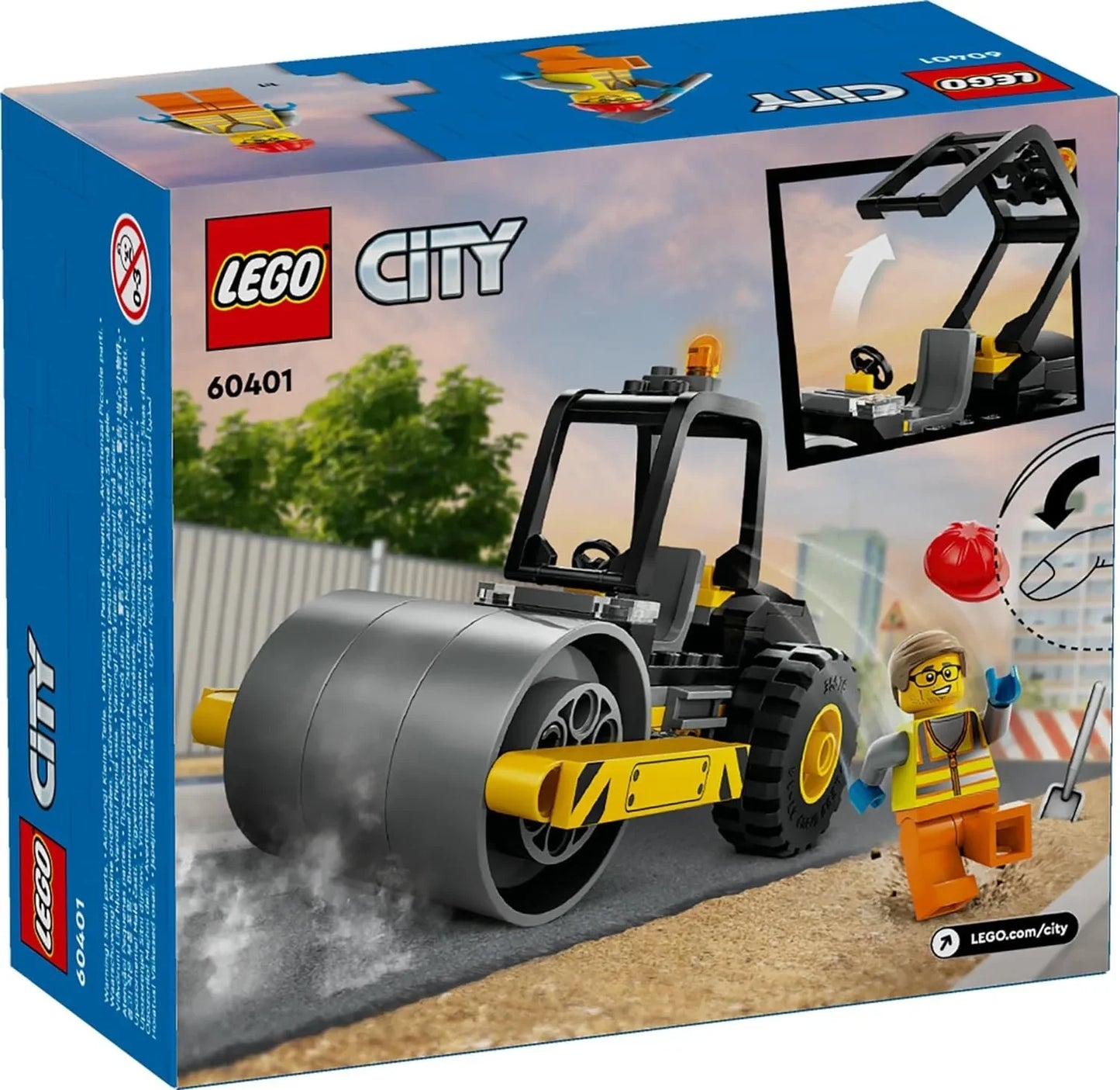 LEGO City Construction Steamroller Toy 60401 (78 Pieces) - Jaiman Toys