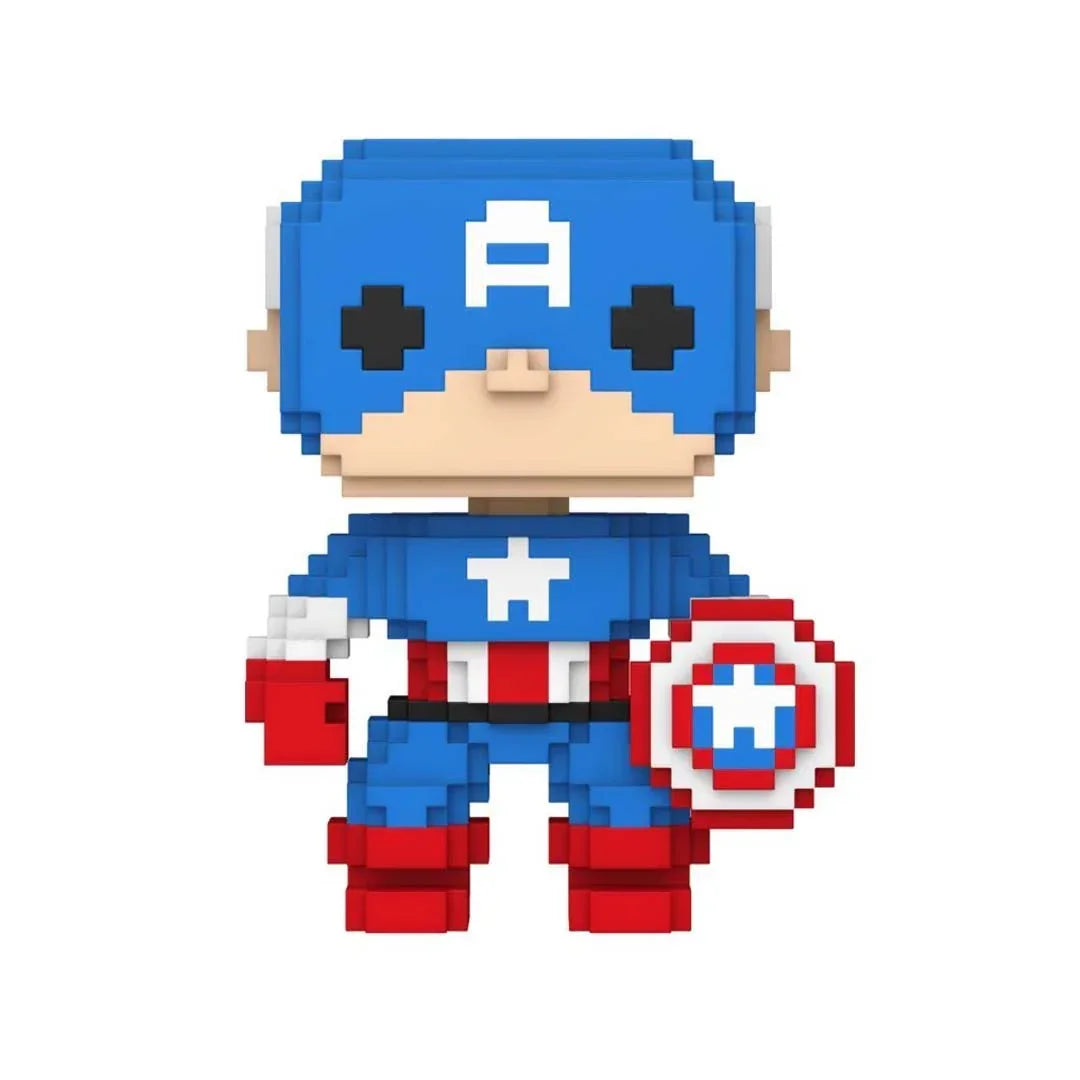 Funko Pop! Collectible Action Figure Marvel: 8-bit Captain America Figure - Jaiman Toys