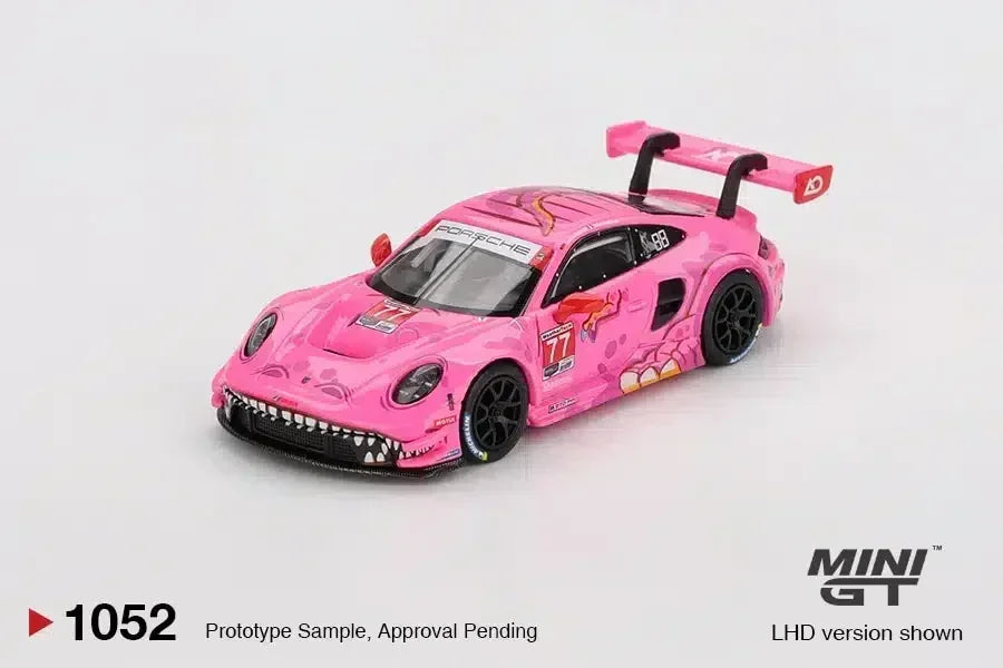 Mini GT 1:64 Diecast Model Car Duo Set | Roxy Porsche 911 GT3 R #77 AO Racing IMSA & Nissan LB-ER34 Super Silhouette ATHLETE COLLET (RHD)