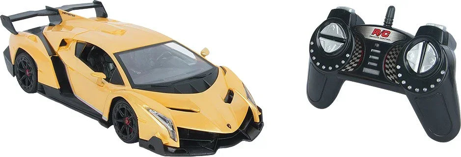 Lamborghini Veneno 1:18 R/C Supercar β High-Speed Remote Control, LED Lights & Rechargeable Power β Best Gifts for Kids & Collectors! - Jaiman Toys
