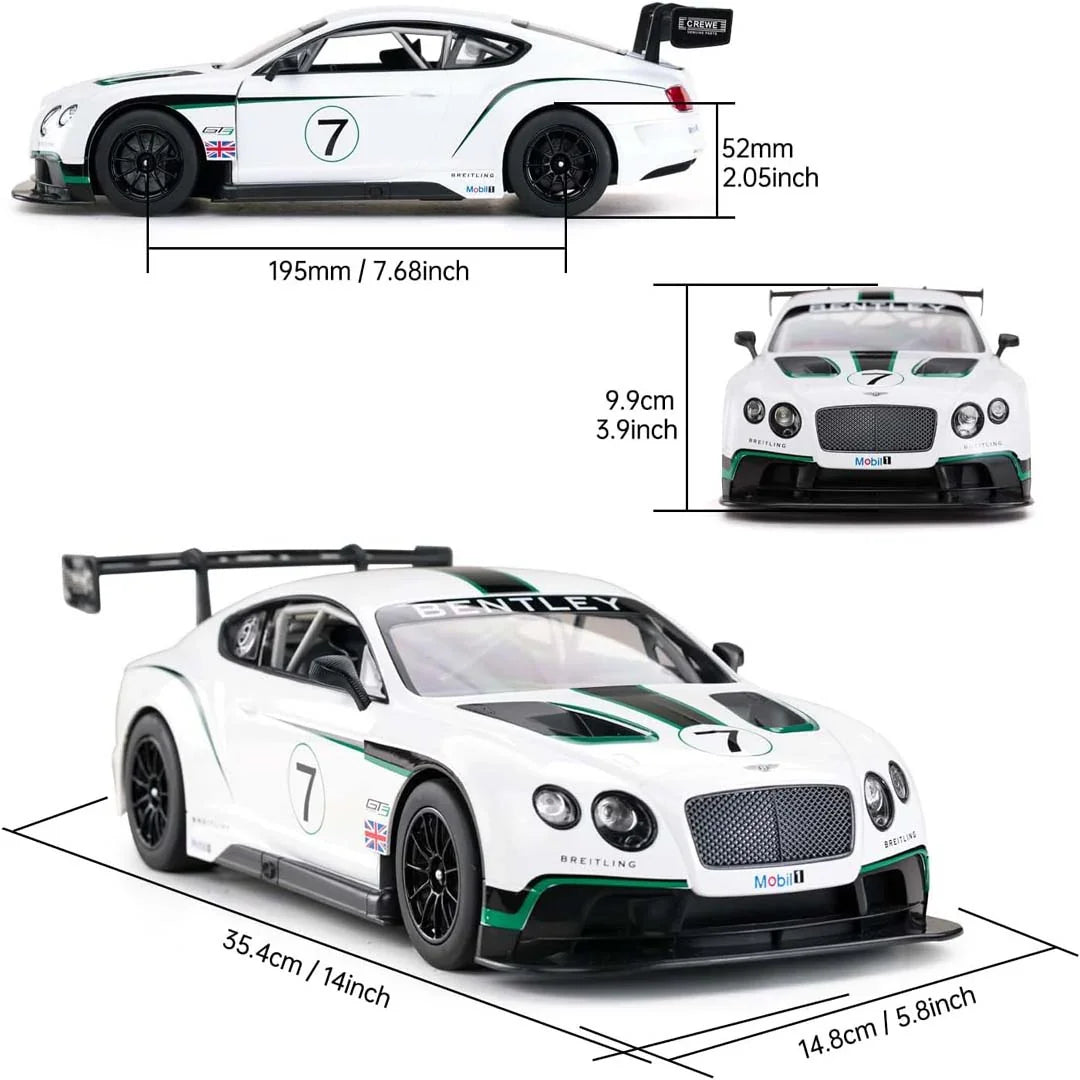 Bentley Continental GT3 1:14 Scale R/C Car – High-Speed 2.4GHz Remote Control Racing Car with LED Lights & Realistic Design – Best Gift for Kids & Adults - Jaiman Toys