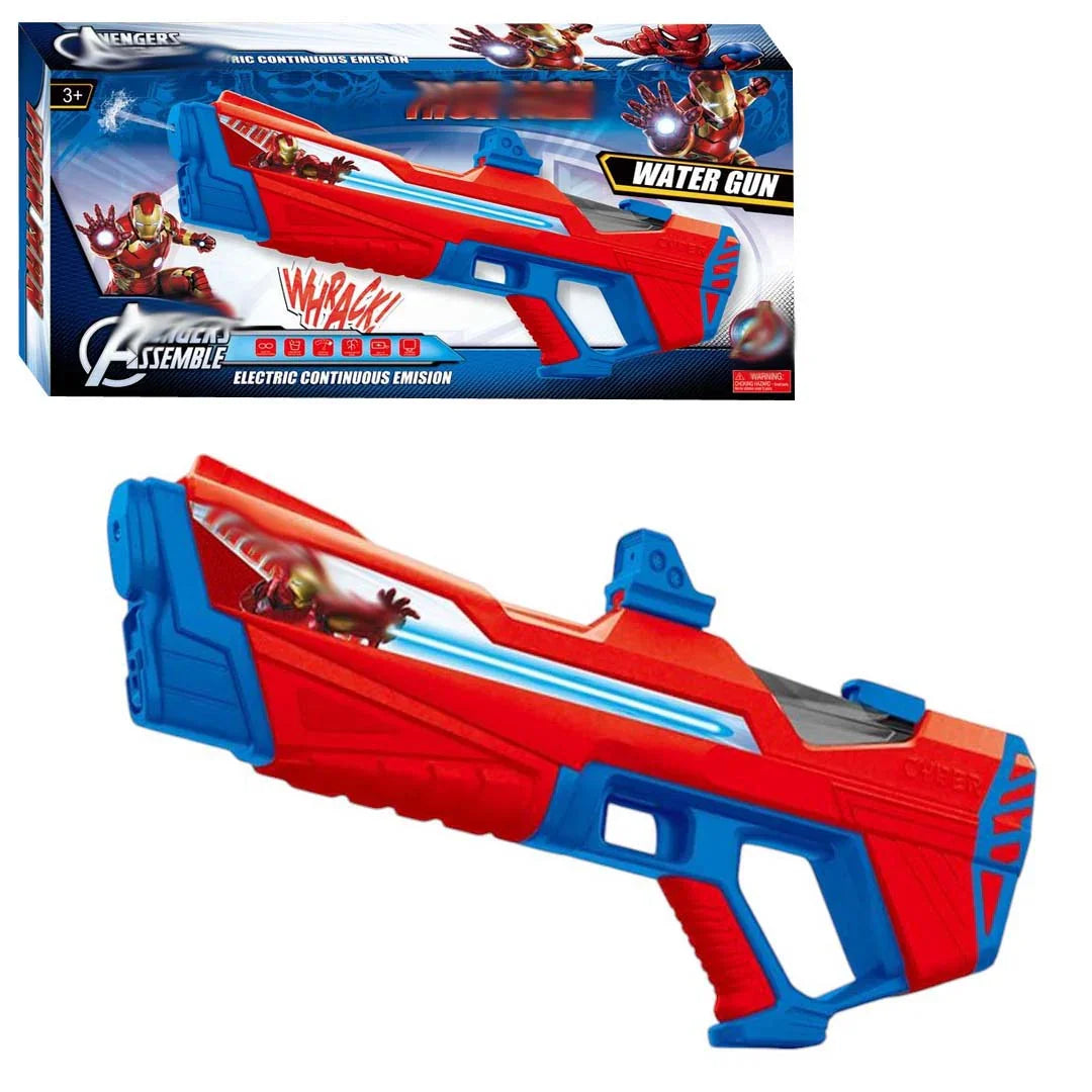 Electric Water Gun: Automatic Iron Man Water Guns with Electric Continuous Emision,for Kids Aged 3+ - Jaiman Toys