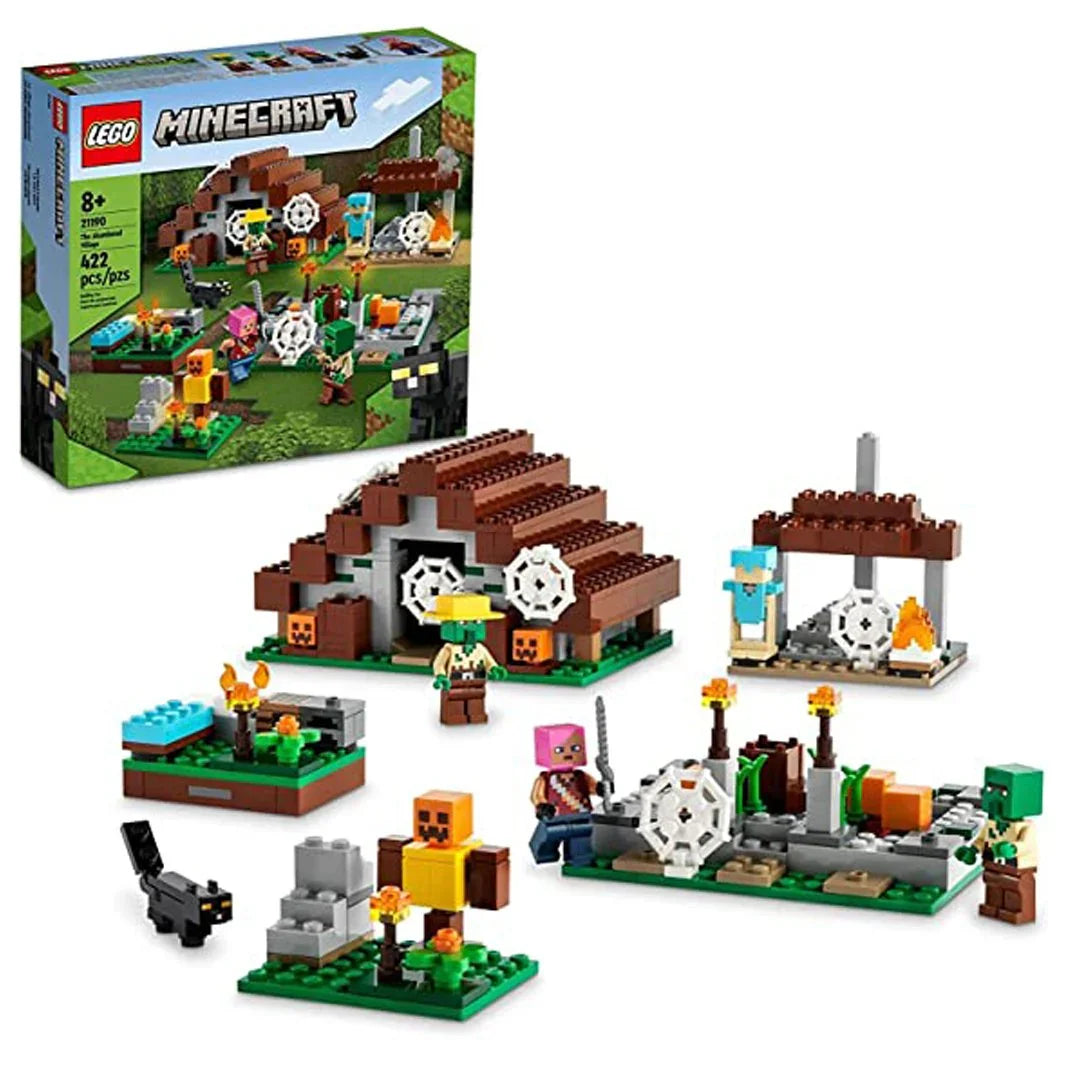 Lego Minecraft The Abandoned Village 21190 Building Toy Set for Kids, Girls, and Boys Ages 8+ (422 Pieces) - Jaiman Toys