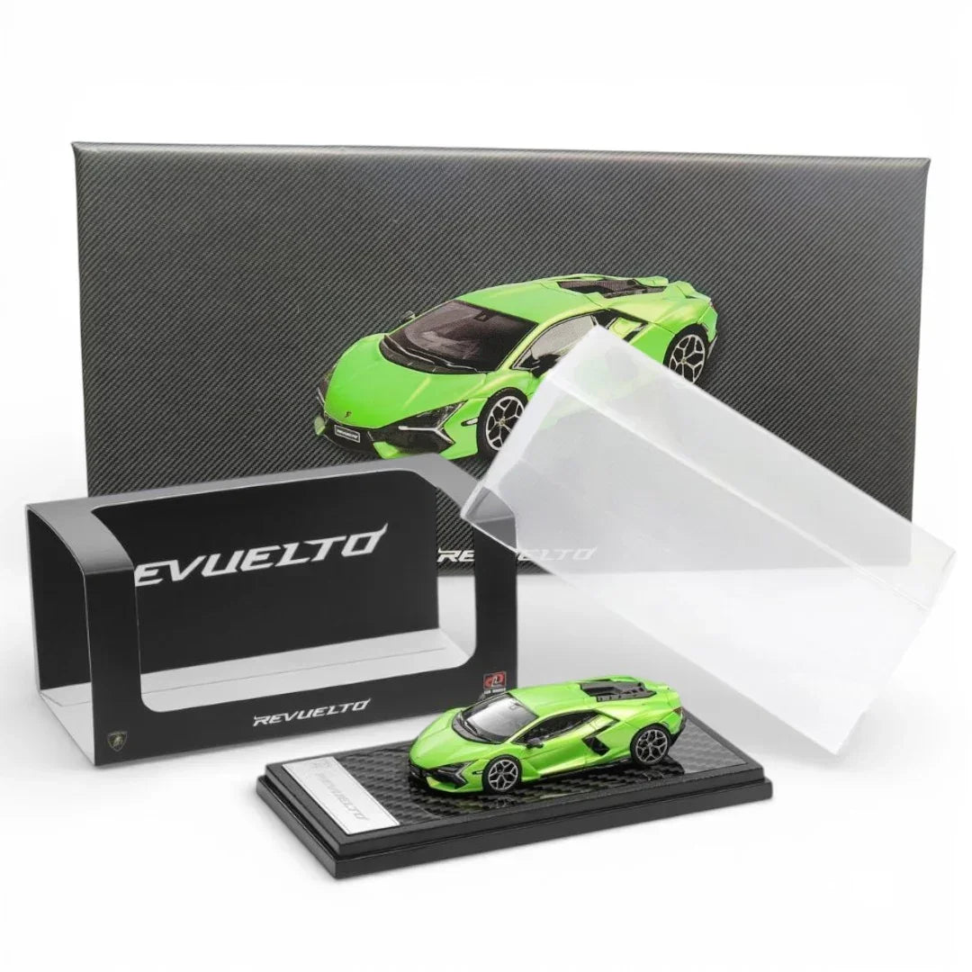 LCD Models 1:64 Lamborghini Revuelto Matte Green Diecast Supercar