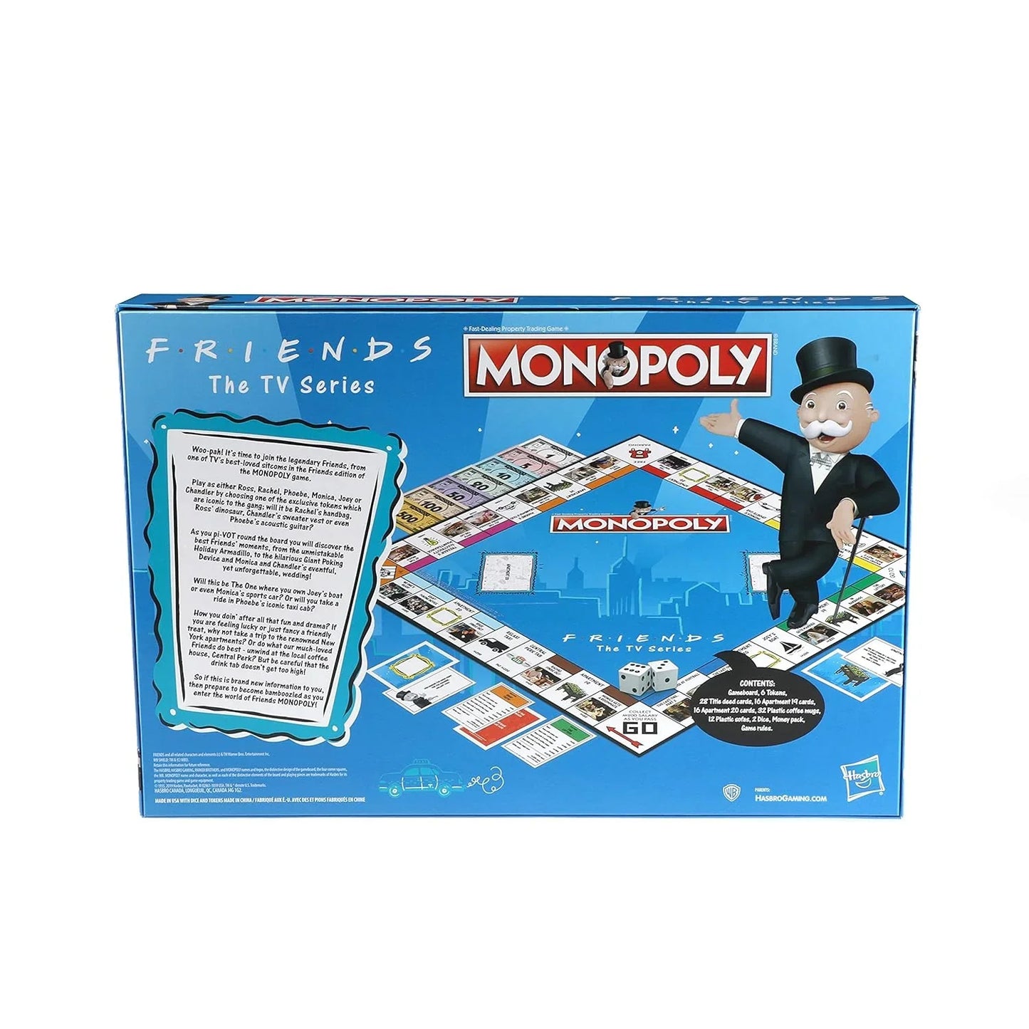 Monopoly: Friends the TV Series Edition Board Game for Ages 8 and Up; Game for Friends Fans - Jaiman Toys