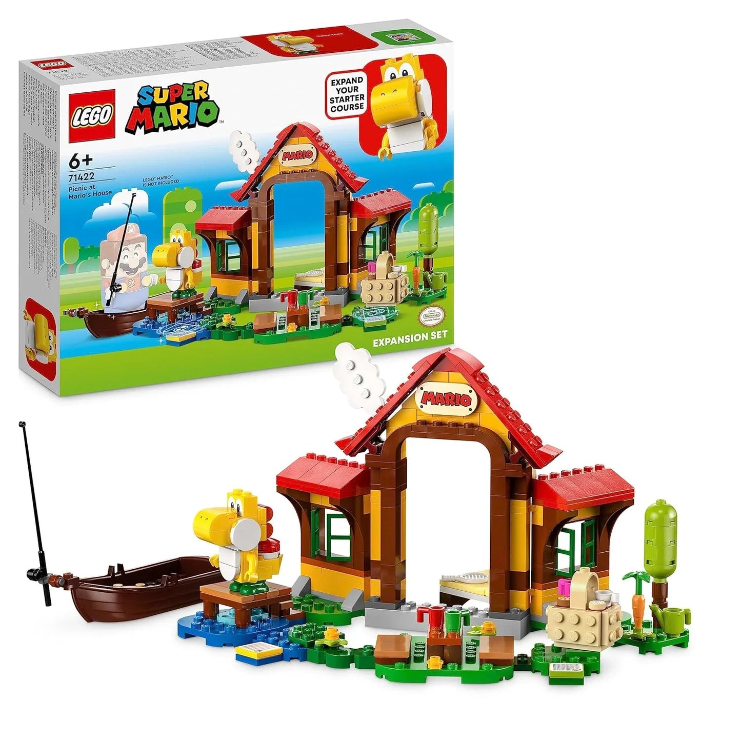 LEGO 71422 Super Mario Picnic at Mario's House Building Set (259 Pieces) - Jaiman Toys