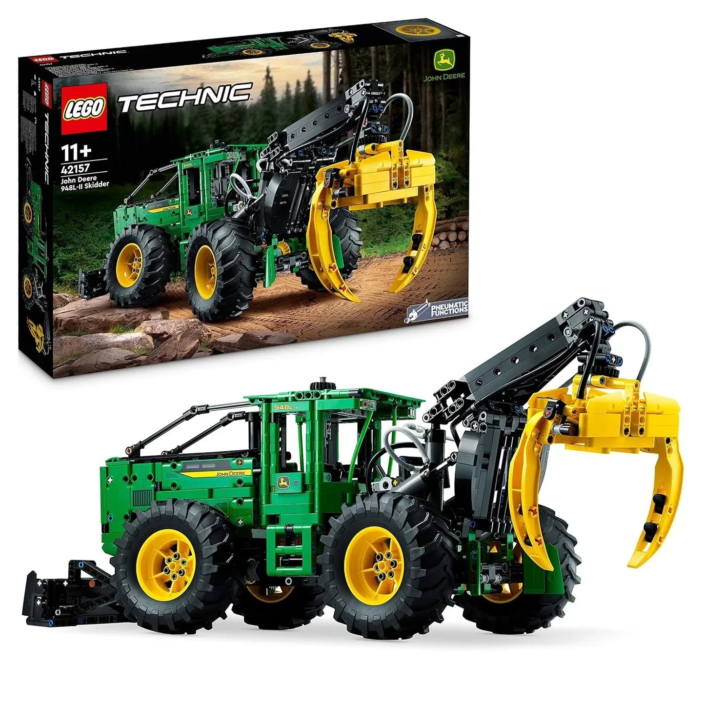 LEGO Technic John Deere 948L-II Skidder 42157 Building Toy Set (1,492 Pieces) - Jaiman Toys