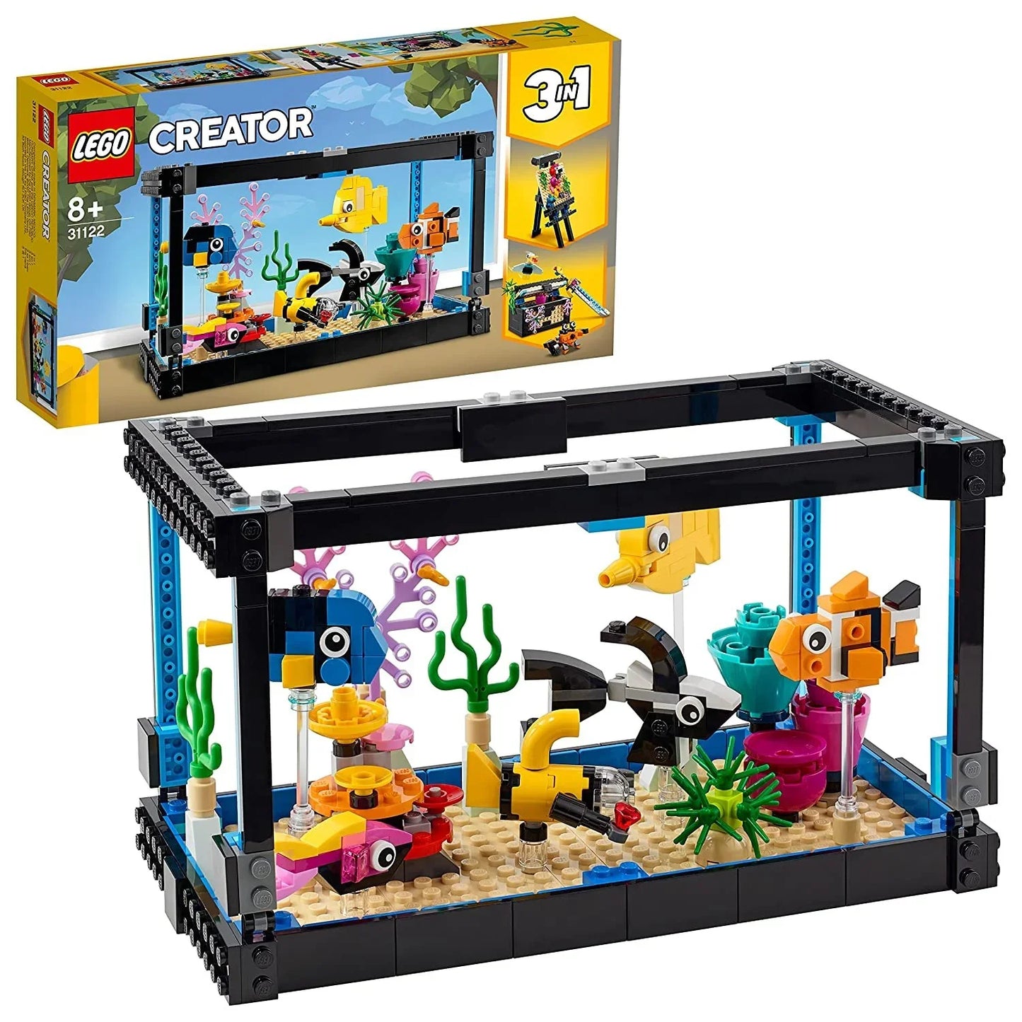 LEGO 31122! Creator 3in1 Fish Tank Building Kit (352 Pieces) - Jaiman Toys