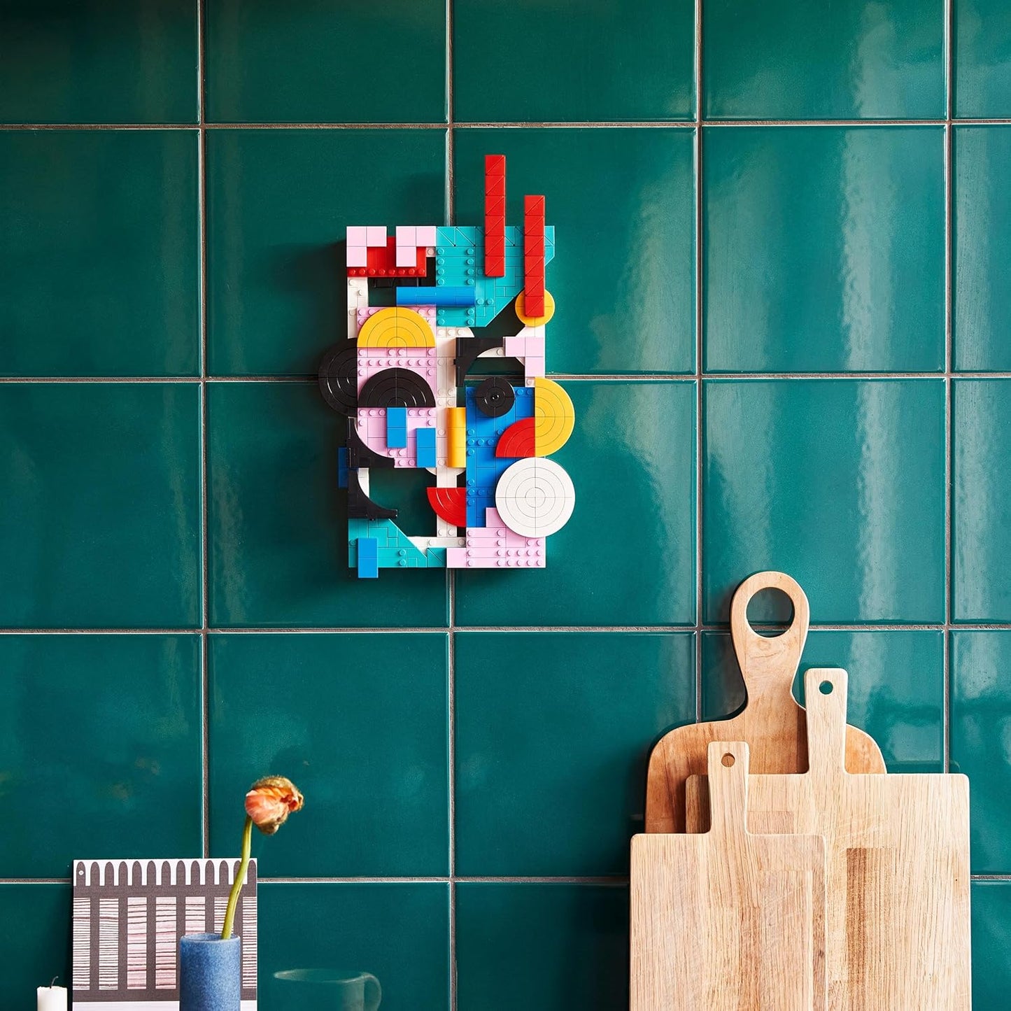 LEGO 31210 Art Modern Art Building Kit (805 Pieces) | Abstract Wall Art Décor Set for Adults | Customizable Display Model