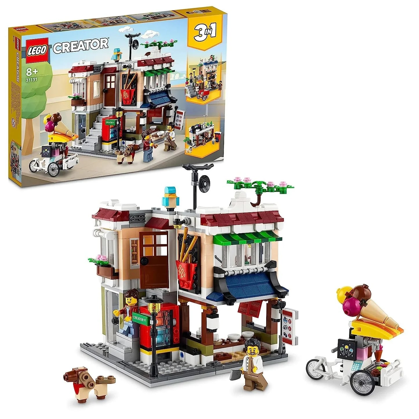 LEGO Creator 3in1 Downtown Noodle Shop 31131 Building Kit - Jaiman Toys