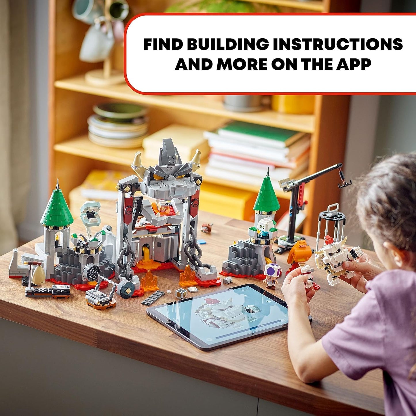 LEGO 71423 Super Mario Dry Bowser Castle Battle Expansion Set, Collectible Bowser Toy Playset to Combine with a Starter Course, Super Mario Day Toy, Video Game Toy for Kids Ages 8-10