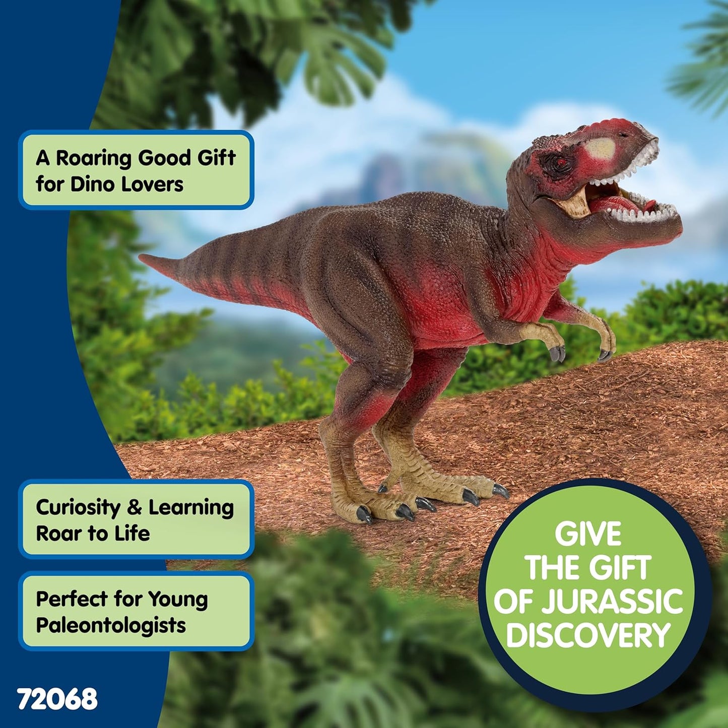 Schleich Dinosaurs - Red Tyrannosaurus Rex Dino Figurine - Kids 4+ | 72068 | Dinosaur Figurine, Realistic Animal Toys, Dino Figure for Boys and Girls, Screen-Free Imaginative Pretend Play