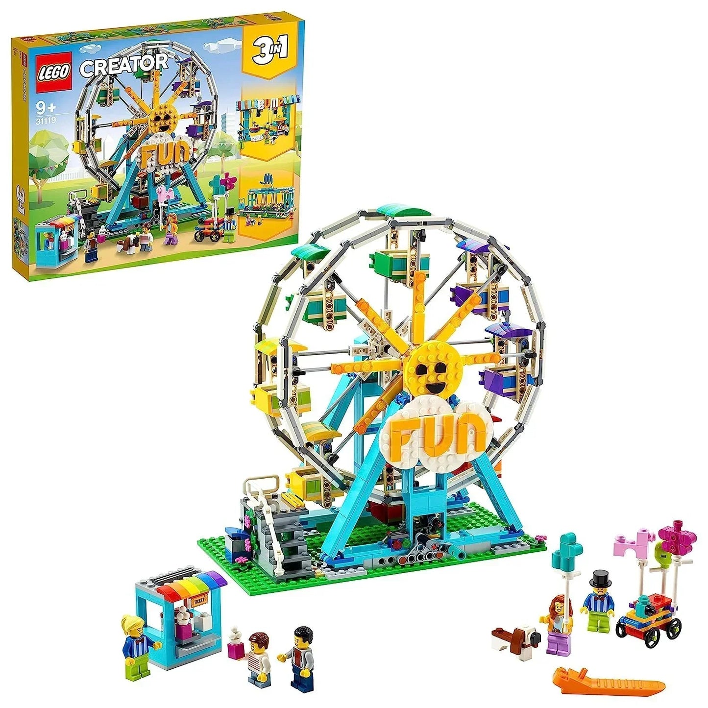 LEGO Creator 3in1 Ferris Wheel 31119 Building Kit (1,002 Pieces) - Jaiman Toys