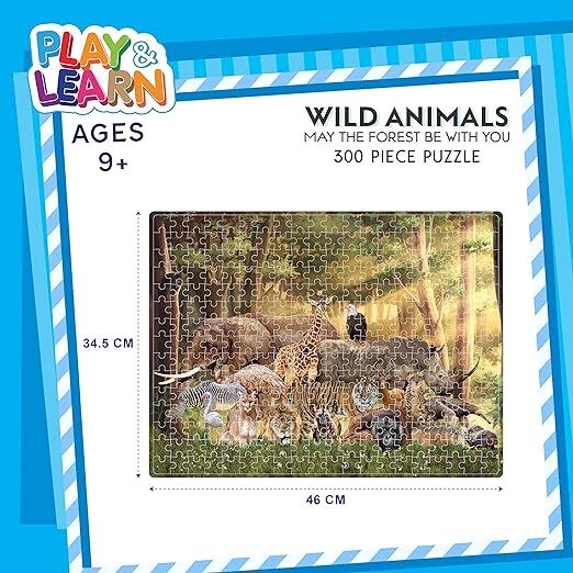 Funskool | Puzzle Wild Animals May the Forest be with you | 300pcs | Age: 9+ | Art No. 9604300 |