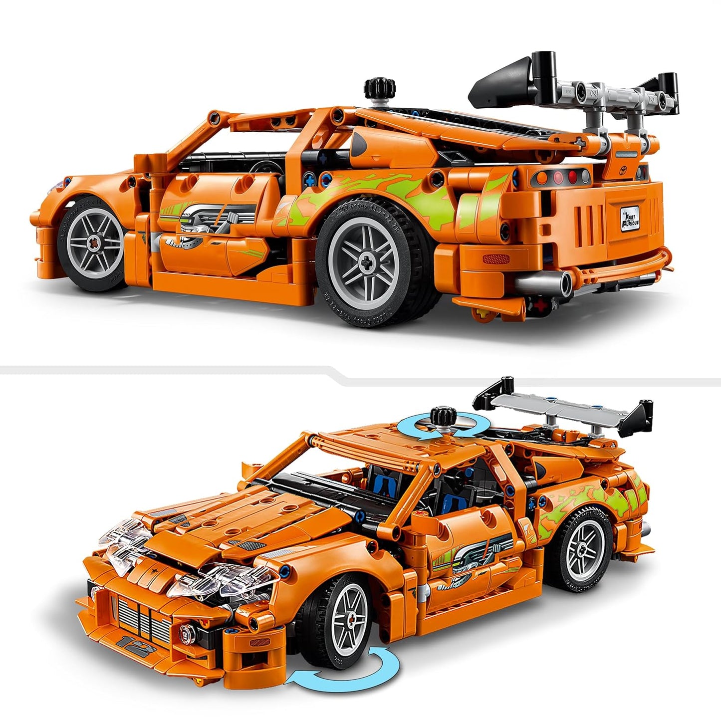 LEGO Technic Fast and Furious Toyota Supra MK4 Toy Car Model Kit 42204 Building Blocks Toys for 9+ Gift for Boys and Girls