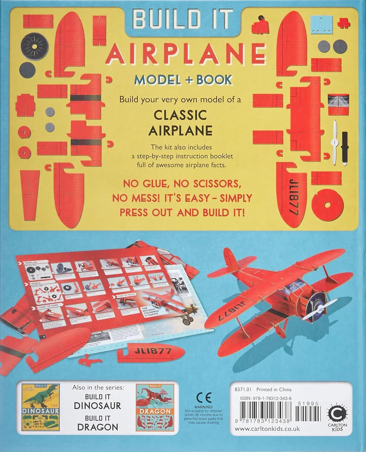 Build It: Airplane Book by Carltonkids - Jaiman Toys