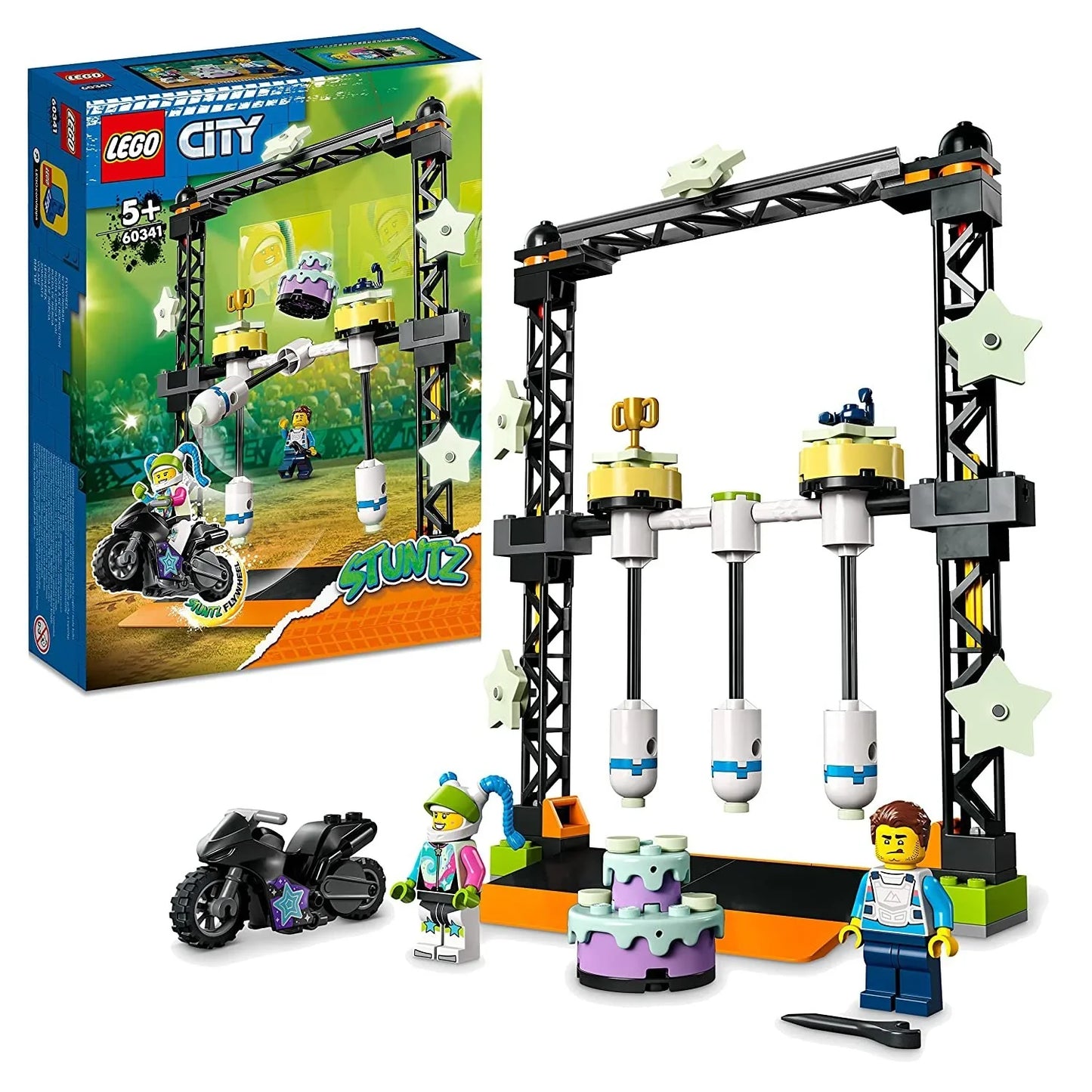 LEGO 60341 City The Knockdown Stunt Challenge (117 Pieces) - Jaiman Toys