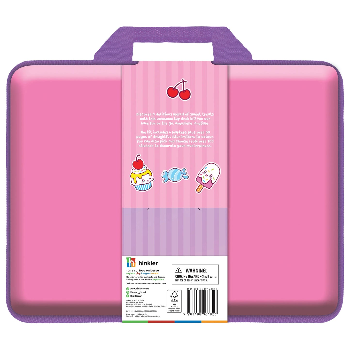 Kaleidoscope Colouring: Sweet Treats Colouring Set with Lap-Desk - Jaiman Toys