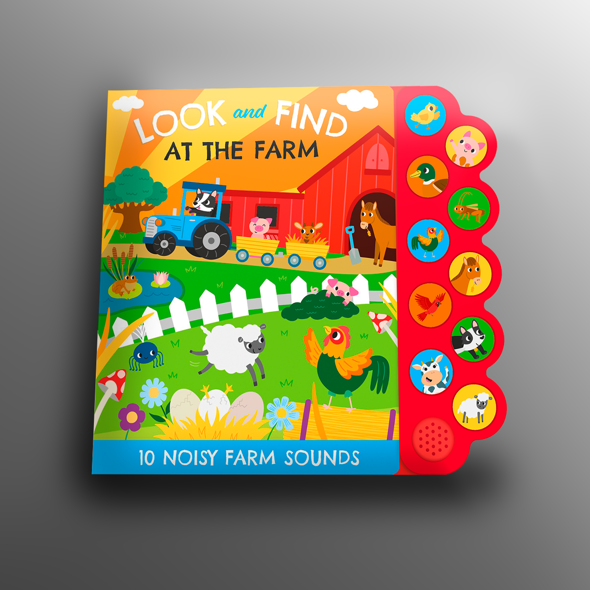 Page Publications Look and Find At the Farm Sound Book | Interactive Farm Animal Sound Book for Kids