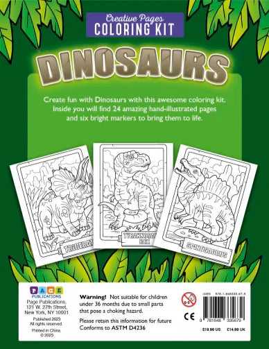 Dinosaurs Creative Pages Coloring Kit No review yet. Write Review - Jaiman Toys