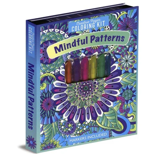 MINDFUL PATTERNS CREATIVE PAGES COLORING KIT - Jaiman Toys