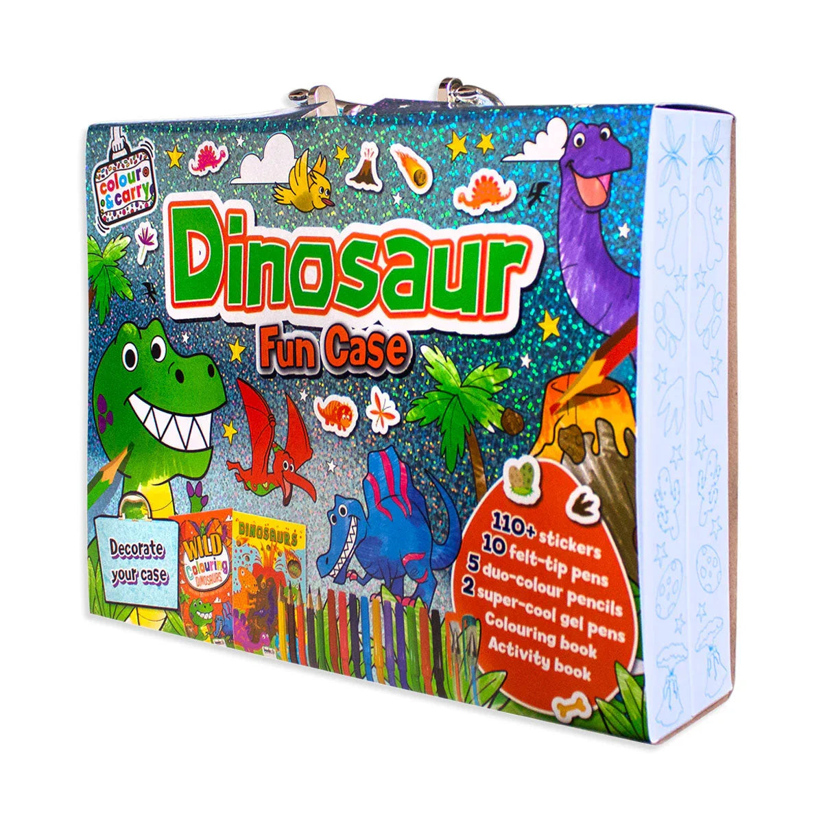 Colour & Carry Dinosaur Fun Colouring Set - Jaiman Toys