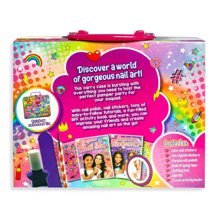 Craft & Carry Gorgeous Nail Art Activity Tin Nail Set - Jaiman Toys
