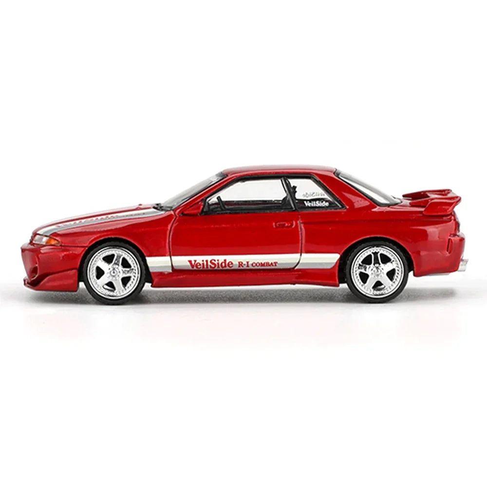 MINI GT Nissan Skyline GT-R (R32) VeilSide Combat C-I – Gem Red | 1:64 Scale Diecast Model Car - Jaiman Toys