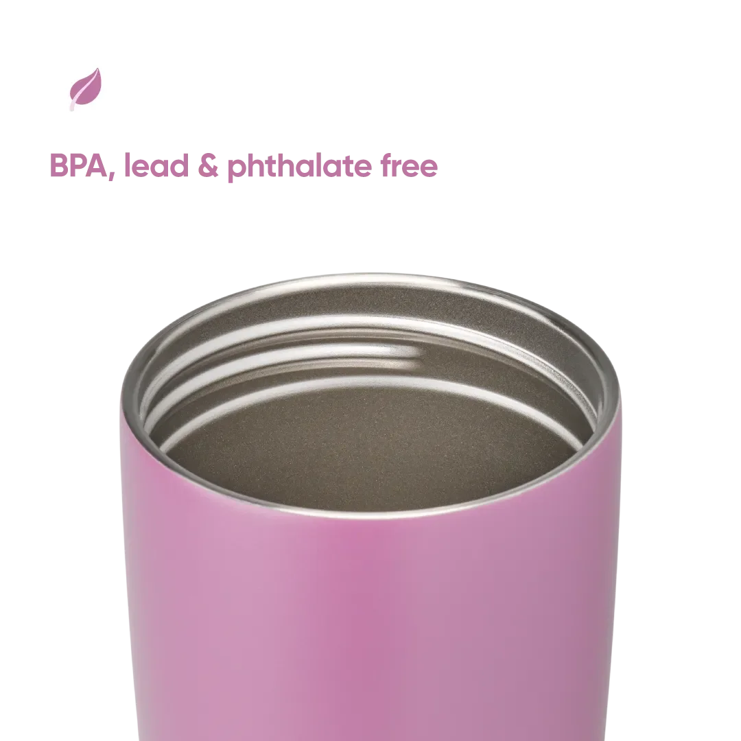 Owala SmoothSip Slider Tumbler 20oz / 596ml – Insulated Stainless Steel Travel Coffee Mug with Leak-Resistant Sliding Lid ( Pack of 1)