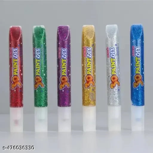 3D Art Paint Kit – Glitter Glue Painting Set with Wooden Frame, Safe & Non-Toxic, For school, kids - Jaiman Toys