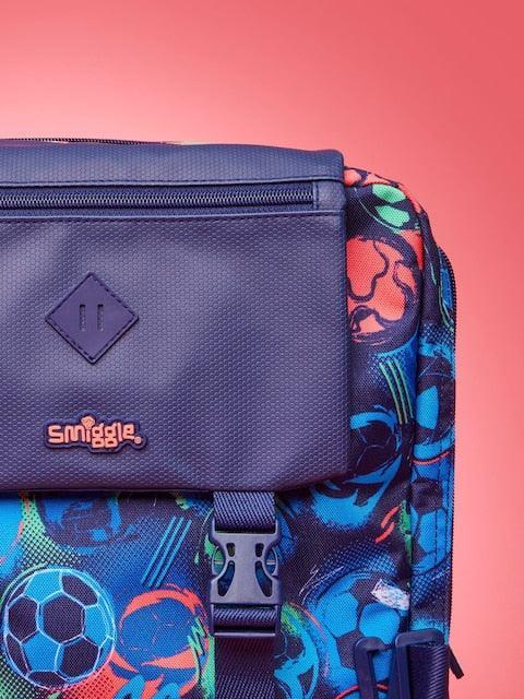 Smiggle School Bag : Football Colorful & Stylish 18 Inch Backpack for Kids - Jaiman Toys