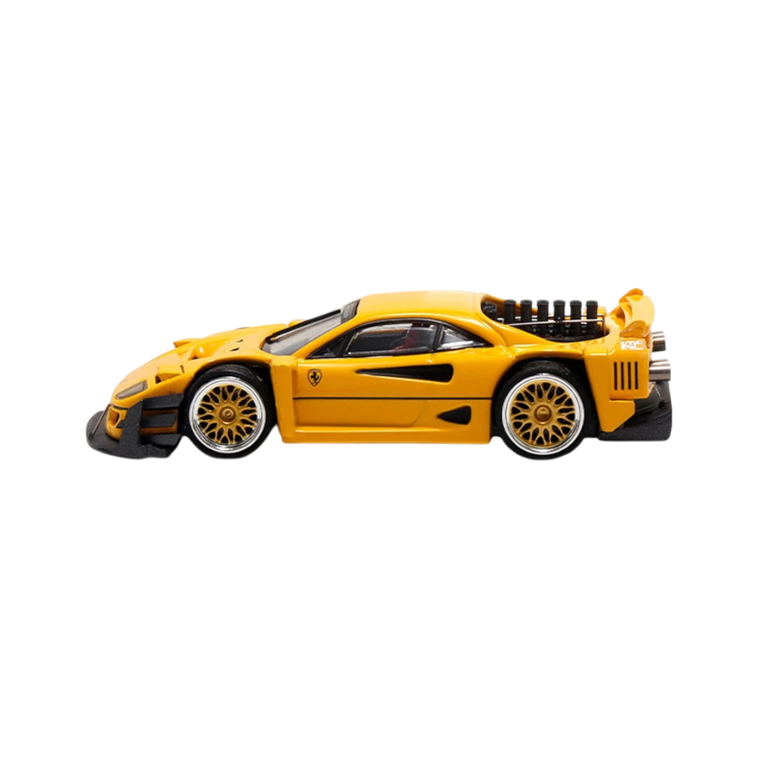 Autobots Models Ferrari F40 Yellow – 1:64 Scale Diecast Model Car