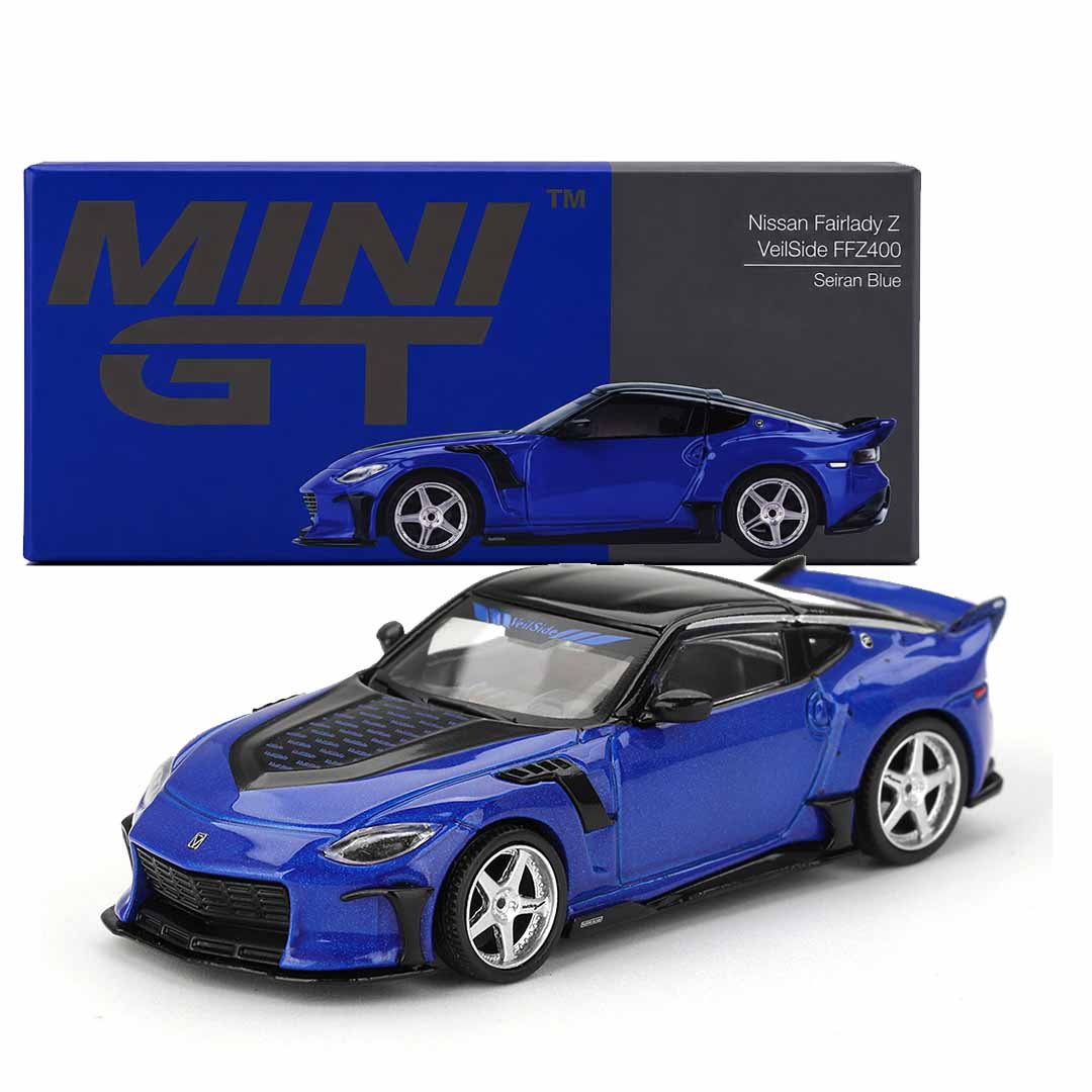 MINI GT 1:64 Nissan Fairlady Z VeilSide FFZ400 Seiran Blue Die