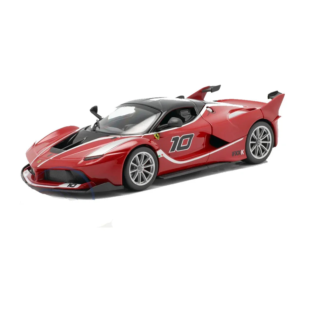 Bburago Ferrari FXX K #10 – 1:64 Scale Red Racing Die-Cast Model - Jaiman Toys