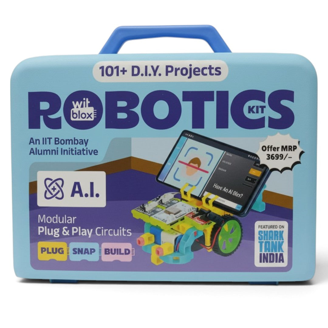 Witblox AI Robotics Kit | 101+ DIY Projects & Plug-and-Play STEM Toy | Featured on Shark Tank India