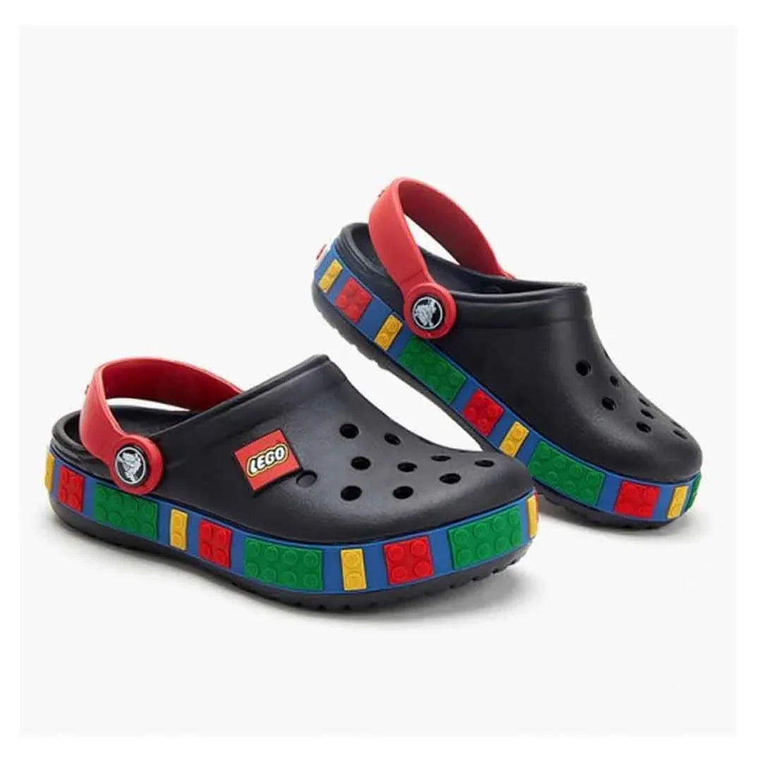 Crocs x LEGO Classic Black Clogs for Kids - Jaiman Toys