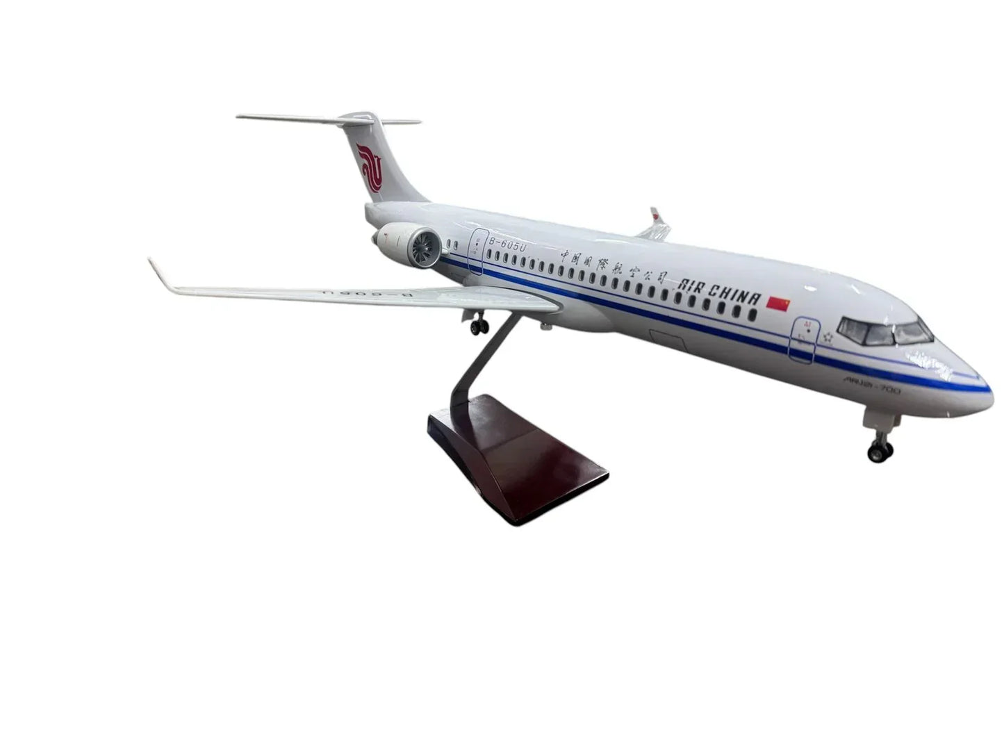 Air China Airlines ARJ21-700 | B- 605U Aircraft LED Light - Airplane 1/130 Plane Model Replica Toy Decor - 46 cm - Jaiman Toys