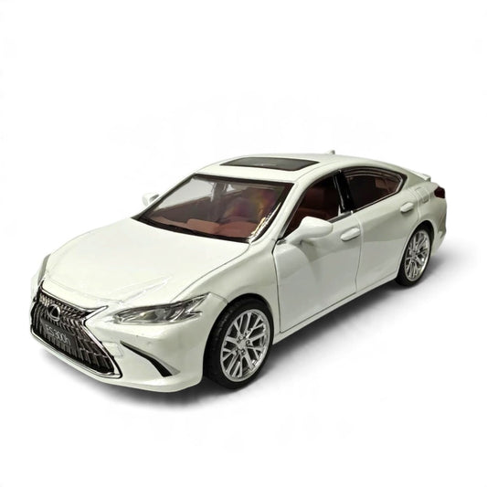 MSZ 1:32 Lexus ES300h Diecast Luxury Sedan, White – Pull Back Collectible Model Car & Gift for Car Enthusiasts