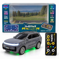 TRASPEED 1:64 Mini RC SUV – Grey Metal Body, 2.4GHz Remote & App Control