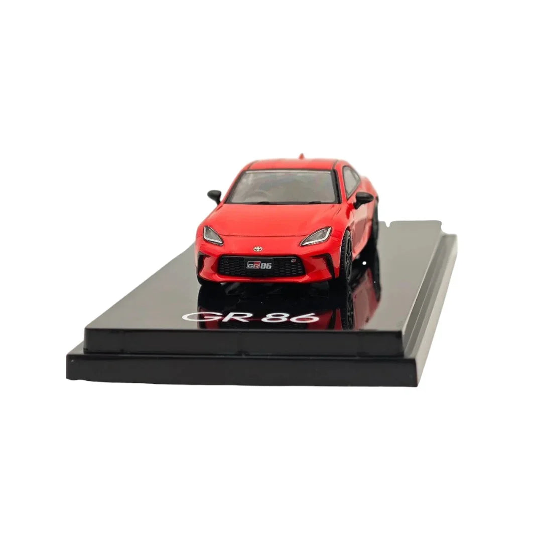 Hobby Japan 1:64 Toyota GR86 RZ Red with Rear Spoiler – HJ644048R Diecast Model Car - Jaiman Toys