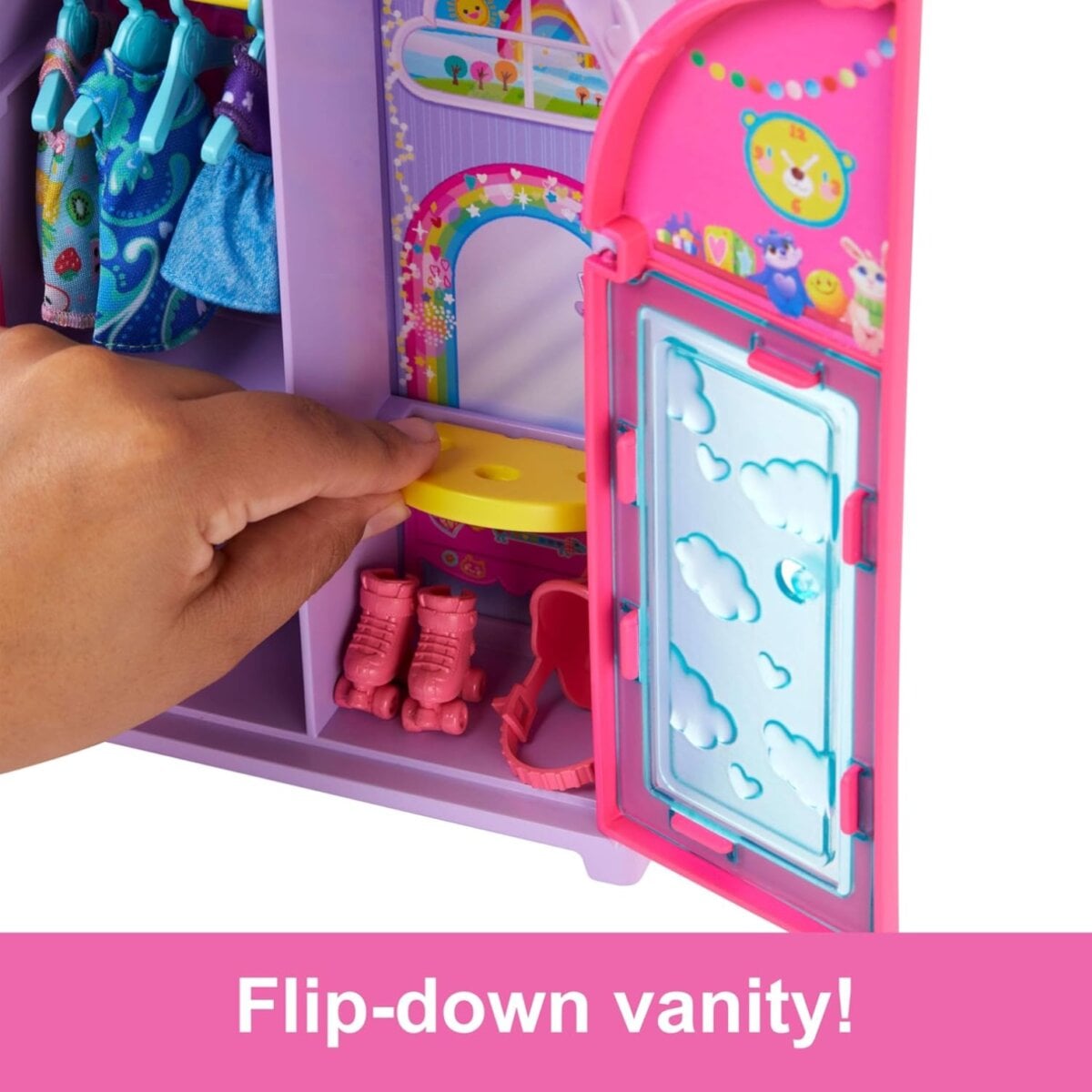 Barbie Chelsea Doll and Closet Toy Playset with 15 Pieces | Foldable Fashion Play with Easy Storage for Kids 3+ Years β Fun