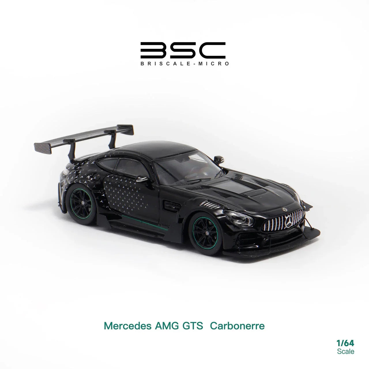 1/64 Scale BSC Mercedes AMG GT-S Carbonerre Black – Premium Diecast Car Model Collectible - Jaiman Toys